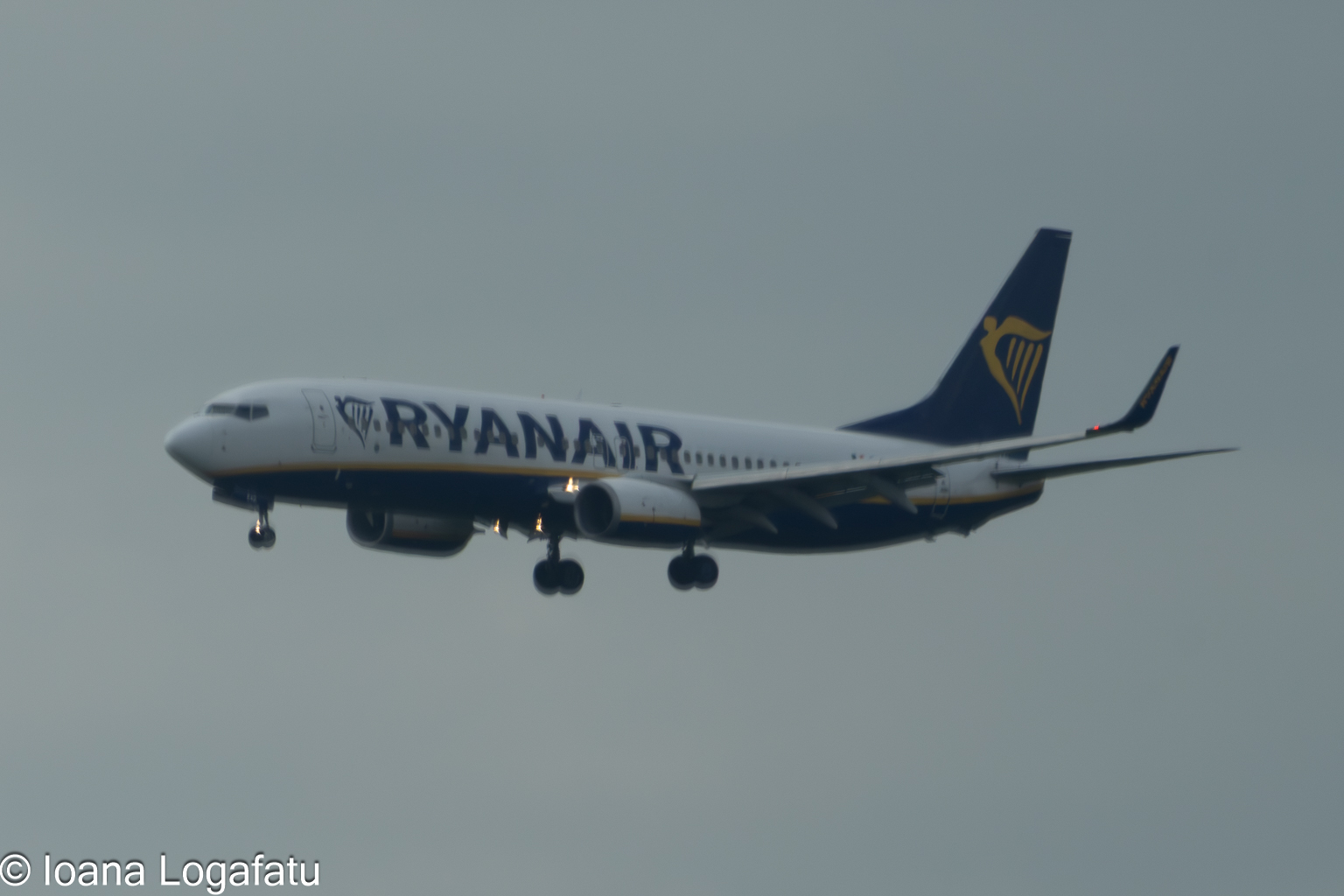 Airborne journey over the horizon with Ryanair